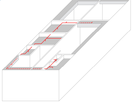 Final Hydraulic Piping Network Construction Blueprint for the Entire Suite