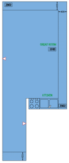 Option 3 Plan Layout Using Two Sidewall Heads